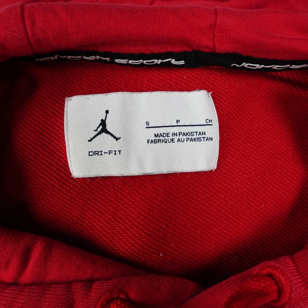 Nike Jordan Hoodie Men Small Red Crossover Dri Fit Jumpman Pullover Sport FV8606